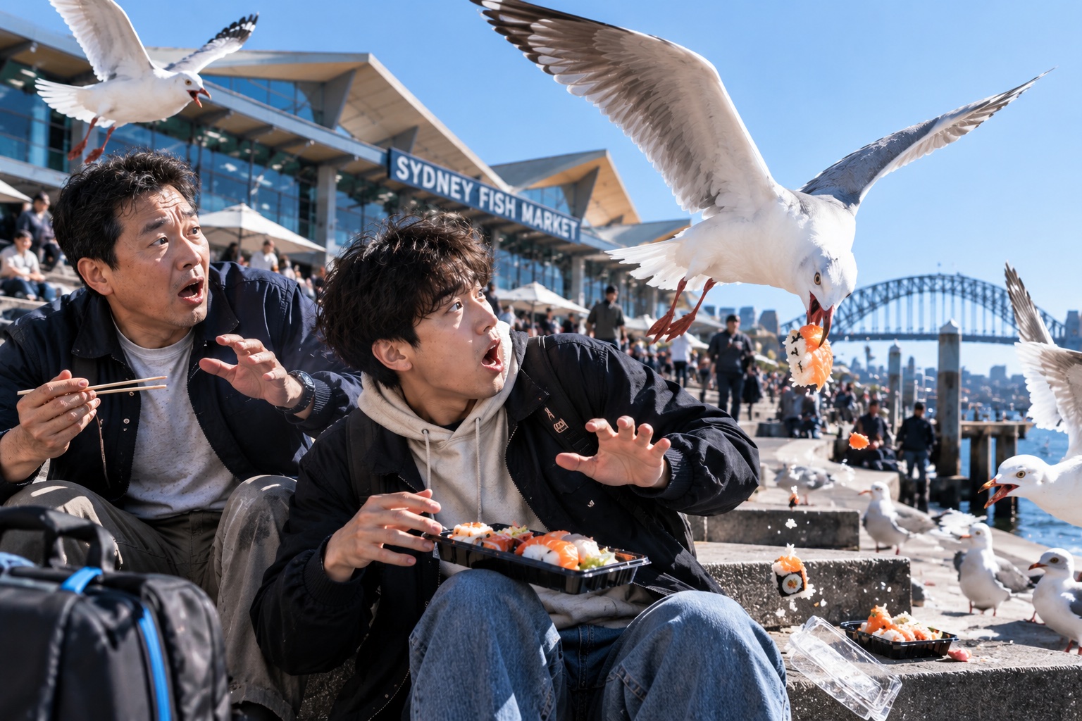 "음식 도둑 갈매기도 약 21초를 멈칫" 하게 하는 이 행동